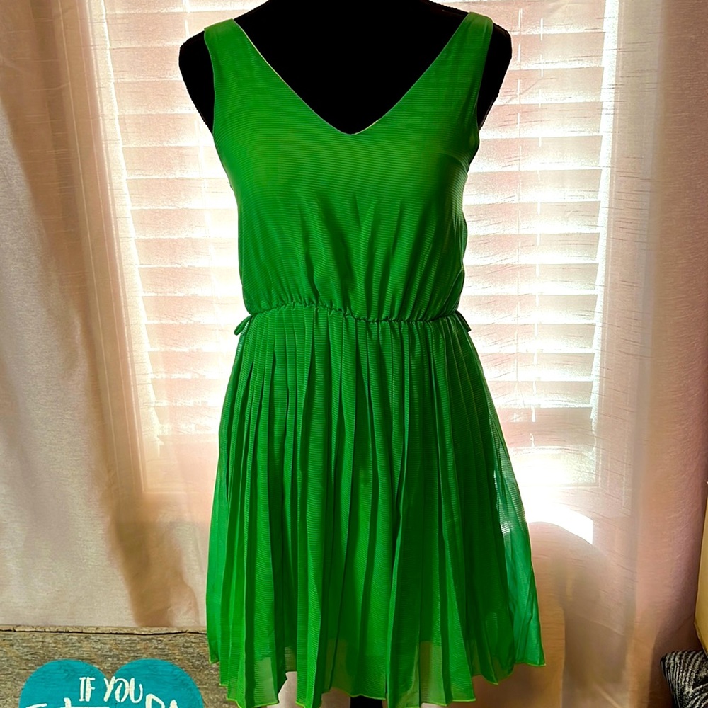 Flowy green dress